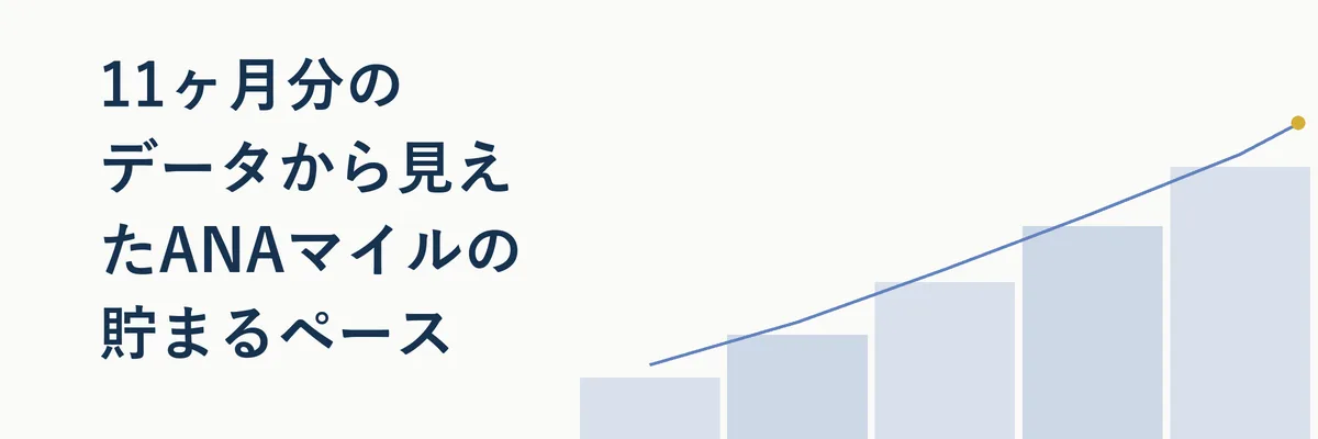 11ヶ月分のデータから見えたANAマイルの貯まるペース
