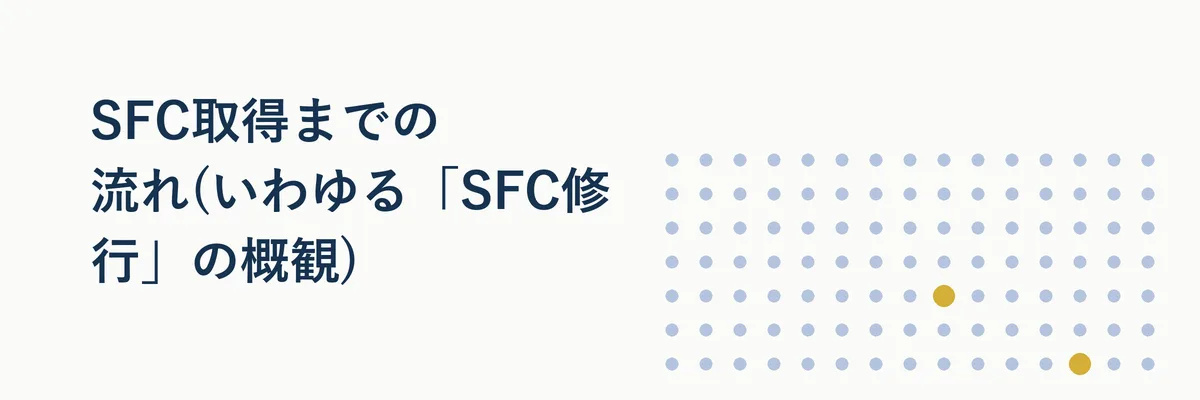 SFC修行の全体像を示すステップ図解