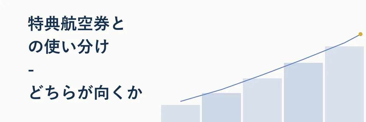 ANAスカイコインと特典航空券を並べた比較表イメージ