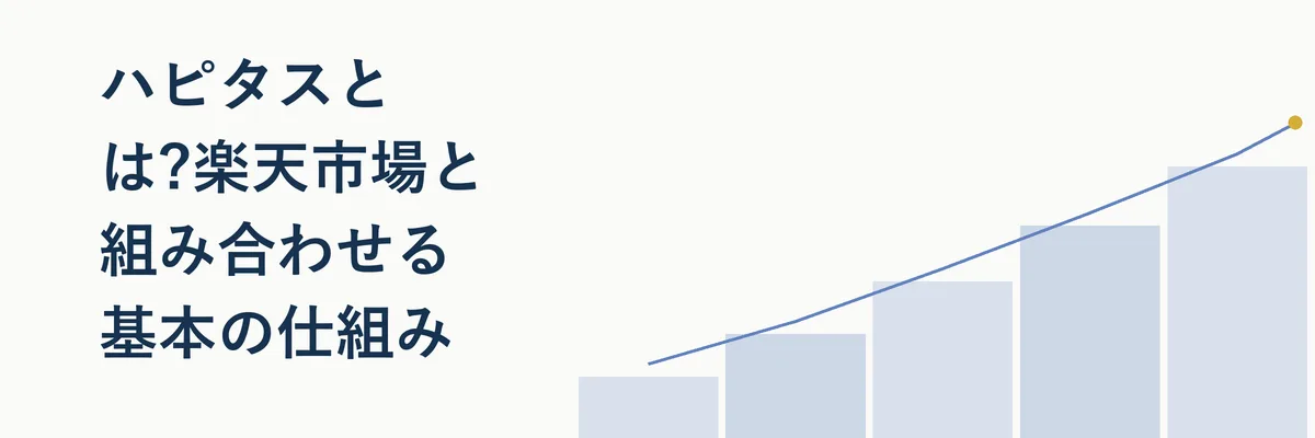 ハピタスの仕組みと楽天市場を経由するポイ活の流れを示す図解