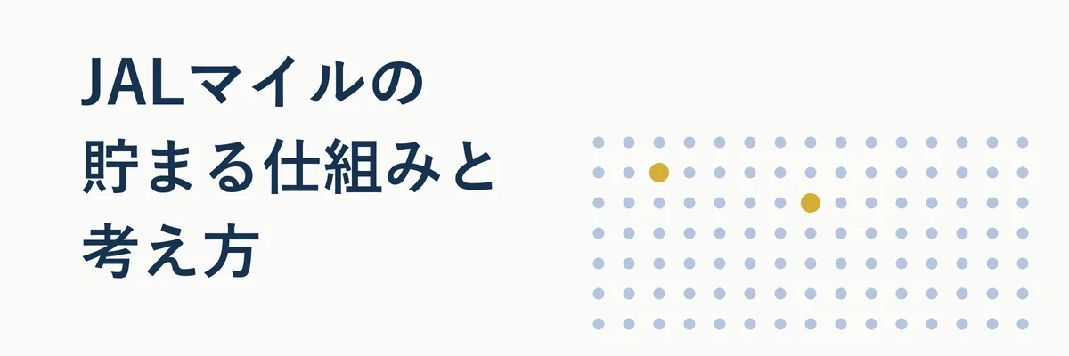 JALマイルが貯まる仕組みを示すフロー図解