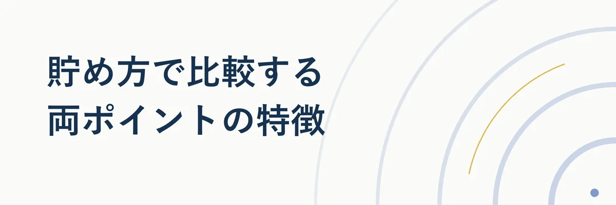 Vポイントの貯め方とPayPayポイントの貯め方を左右に並べた比較表イメージ