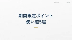 楽天ポイント期間限定の使い道5選|失効前に使い切るコツ