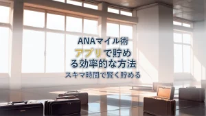 ANAマイルをアプリで貯める効率的な方法