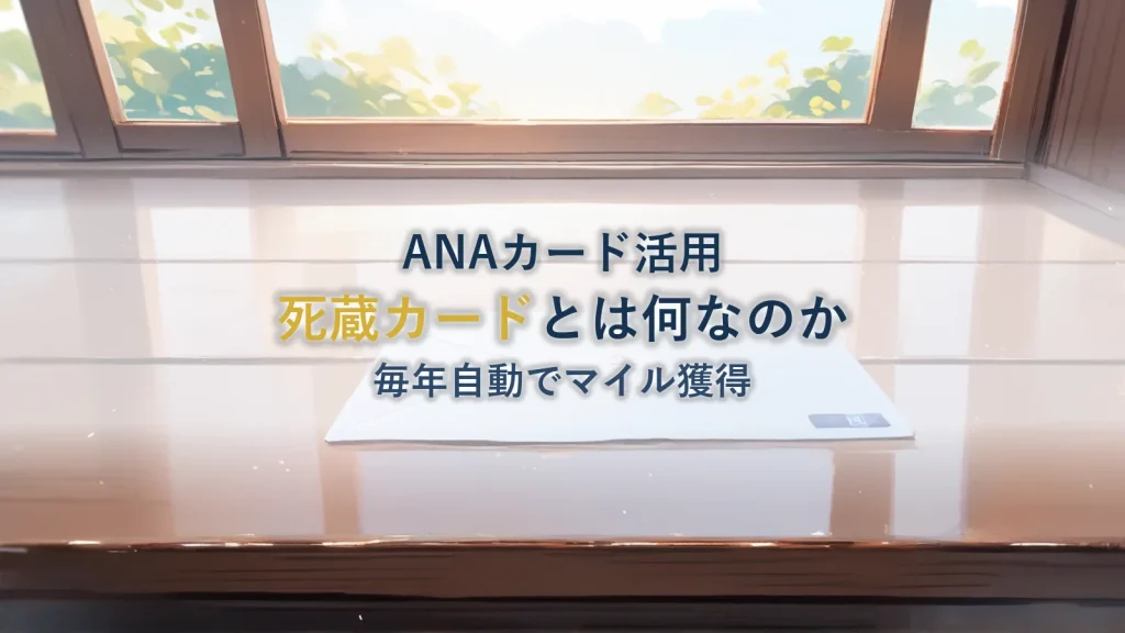 ANAカード活用死蔵カードとは何なのか毎年自動でマイル獲得