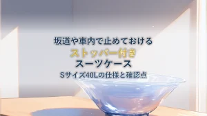 ストッパー付きスーツケースを選ぶ|New Trip スーツケース ストッパー付き Sサイズ 40L の仕様と確認したいこと