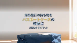 海外旅行で書類をまとめて持ち歩くケースを選ぶ|ANAオリジナル パスポートケース の仕様と確認したいこと