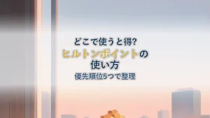 ヒルトンポイントの使い方|価値を上げる優先順位5つ